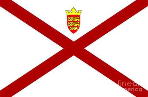 Flag Of The Channel Island of Jersey Photograph by Bigalbaloo Stock