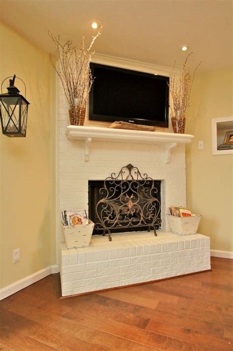 Corner Brick Fireplace Makeover – I Am Chris