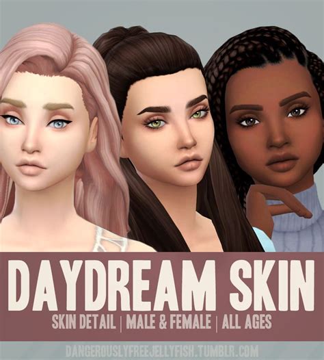 Daydream Skin | The sims 4 skin, Sims, Sims 4 cc skin