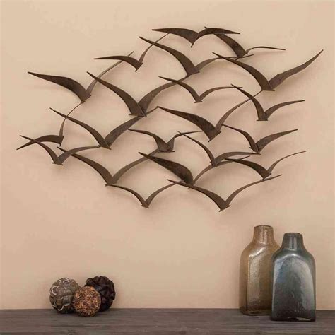 Litton Lane Bird Animals Sleek Flying Flock Of Black Wall Decor 80954 ...