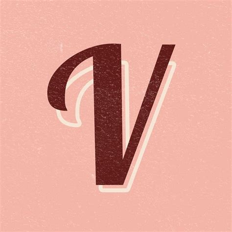 Letter V font printable a to z stylish lettering alphabet | free image ...