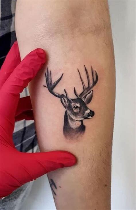 Top 15+ Cool Deer Tattoo Designs | PetPress Buck Tattoo, Deer Head ...