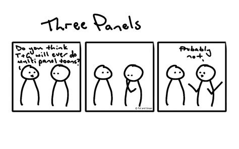 Three Panels | The First Ever Tut and Groan Comic Strip | Cartoon Humor