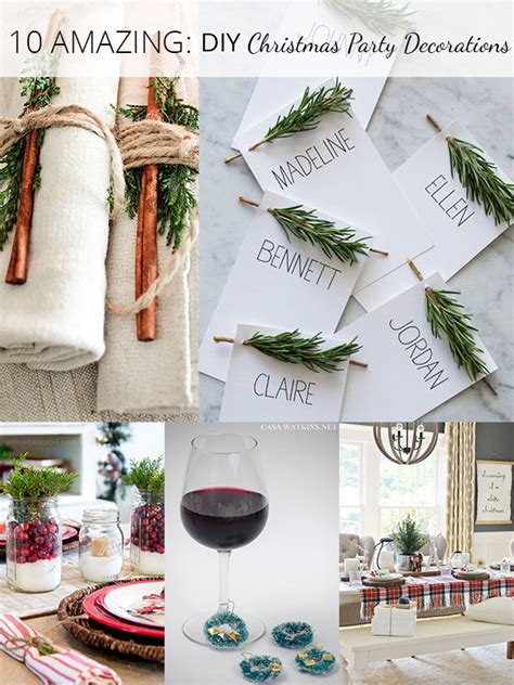 10 Amazing DIY Christmas Party Decorations - Rustic Crafts & Chic Decor