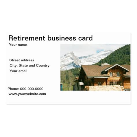 Retirement business card template | Zazzle