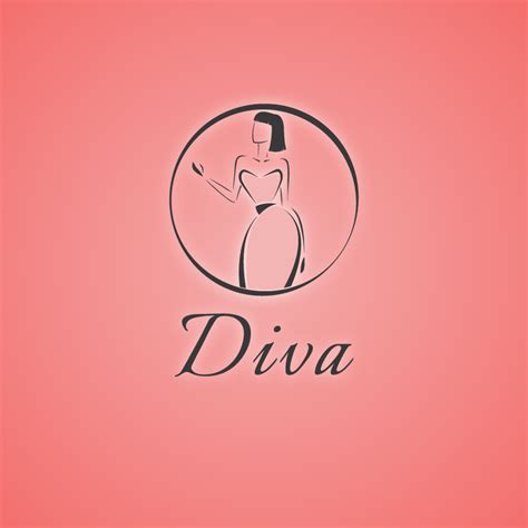 Diva - Fashion elegant logo design vector - Roven Logos