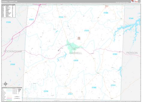 Caswell County, NC Wall Map Premium Style by MarketMAPS - MapSales