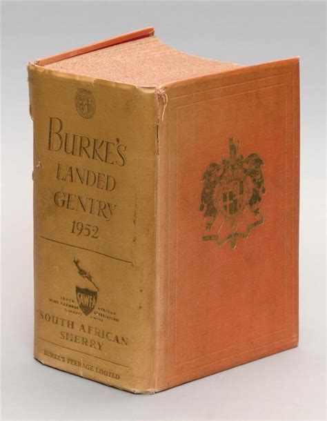 Sold at Auction: (HERALDRY) ONE VOLUME Burke''s Landed Gentry. 1952.