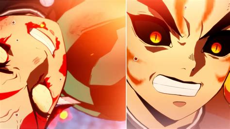 Demon Slayer Mark Tanjiro Vs Flame Demon Rengoku Boss Battle - YouTube