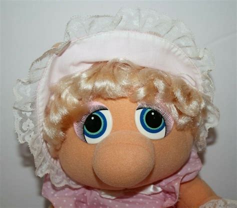 Muppet Babies Miss Piggy Plush Henson Hasbro Softies Soft Toy Stuffed ...