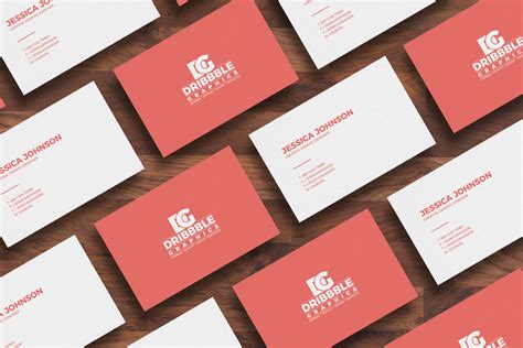 Top View Isometric Business Cards Mockup Free Download | Resource Boy