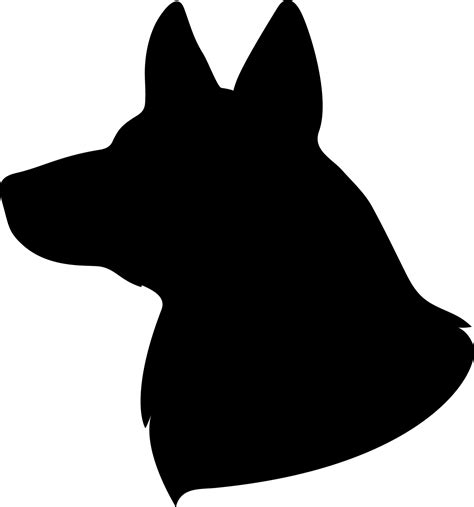 Dog Head Silhouette Vector Art, Icons, and Graphics for Free Download