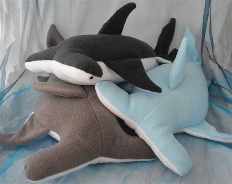 Fleece Hammerhead Shark Pillow Plush MADE TO ORDER | Etsy