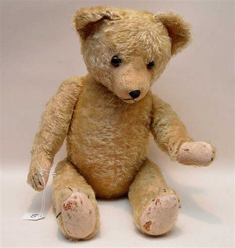 Sold Price: Vintage Steiff German teddy bear, Mohair, jointed limbs ...