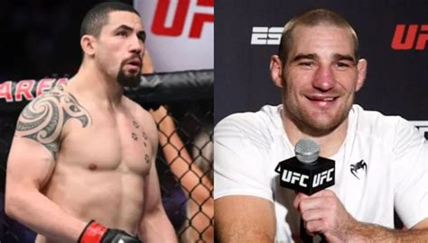 Robert Whittaker reacts to the crowd brawl between Sean Strickland and ...