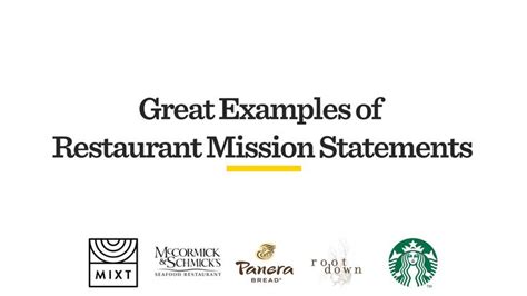 5 Great Examples of Restaurant Mission Statements | Health motivation ...