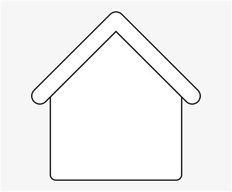 House Outline Template - Blank House Clipart