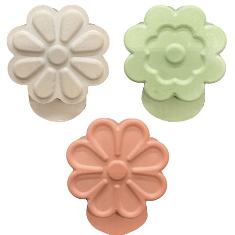 Retro Flower Set Planter Feet Mold | Garden Molds