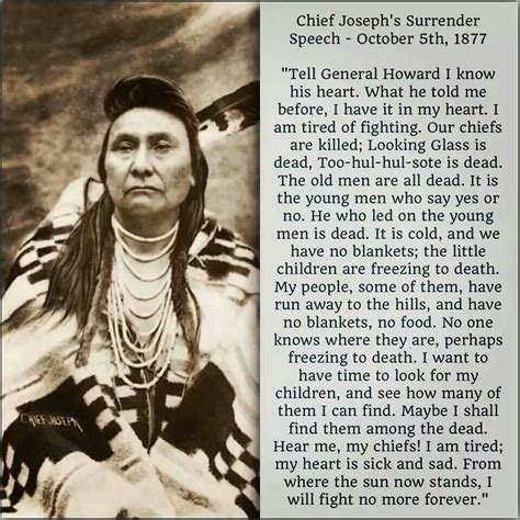 Chief Joseph's Last Speech | Native American leaders | Pinterest