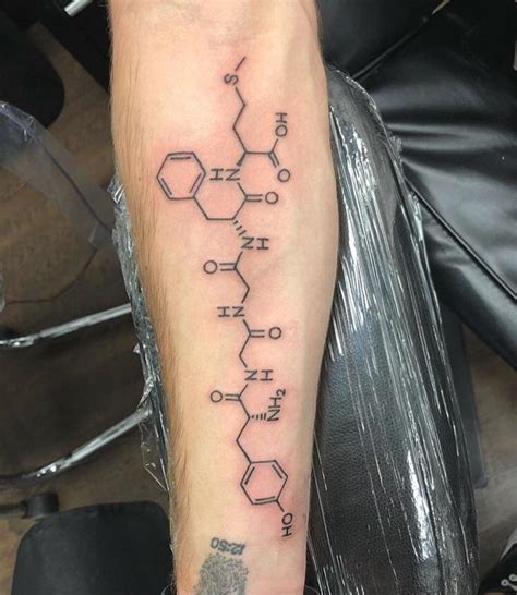 Methamphetamine Molecule Tattoo