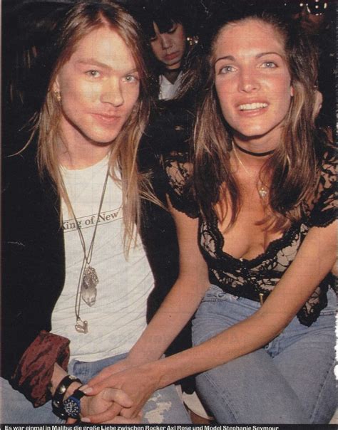 Axl Rose and ex-girlfriend Stephanie Seymour, 1991 #axlrose #waxlrose # ...