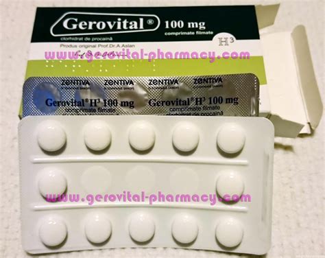 Gerovital H3 Film-coated Tablets, 1 month supply with 24 tablets