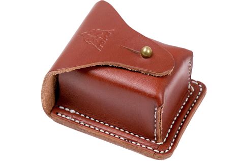 TOPS Knives Leather Bushcraft Pouch Brown SHL-LBP-01 | Advantageously ...