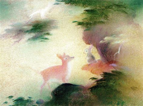 Animation art from Disney’s BAMBI (1942). Art Disney, Disney Artists ...