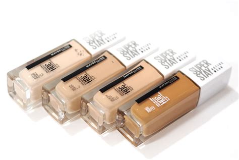 Maybelline Super Stay Active Wear 30H Foundation Review / Swatches in ...