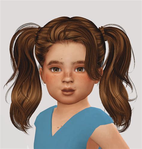 The sims 4 custom content child hair alpha - bdaod