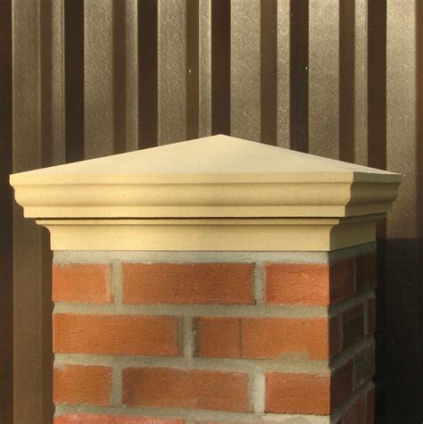 Pier Caps Manufacturer | Garden front of house, Brick garden, Brick columns