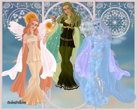 GoddessMaker: Titanesses- Eos, Dione and Aura by Saphari on DeviantArt