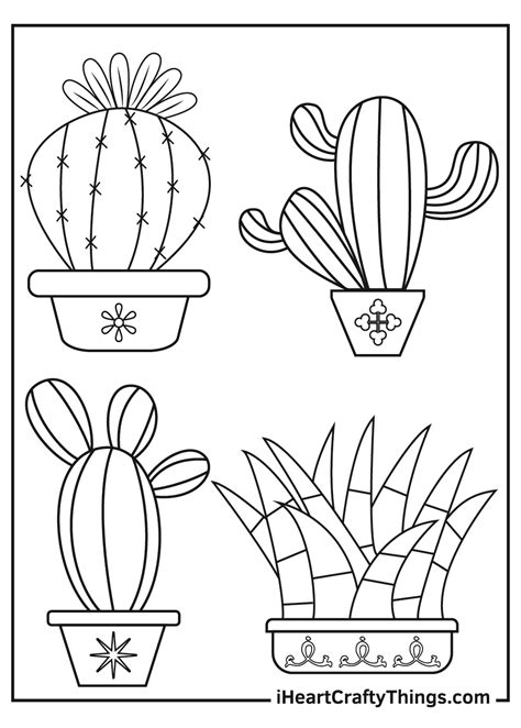 Cactus Coloring Pages (Updated 2021)