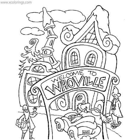 Grinch from Whoville Coloring Pages - XColorings.com