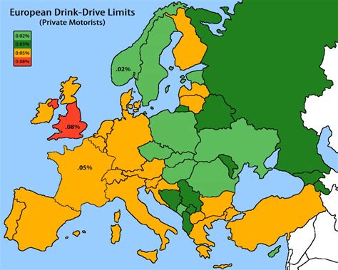 European Drink Drive Limits - AlcoDigital - UK Alcohol Safety Experts