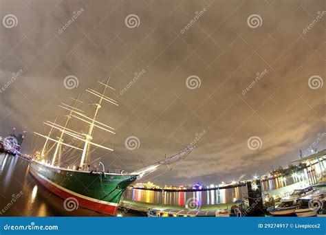 Harbor lights stock image. Image of clouds, water, lights - 29274917