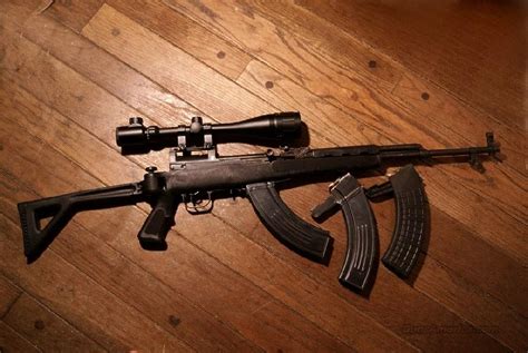 SKS with lighted sniper scope for sale at Gunsamerica.com: 977376948