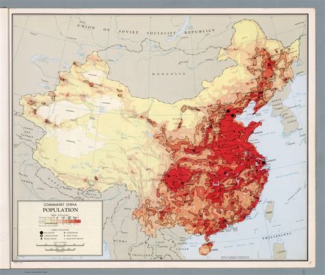 Communist China: Population - David Rumsey Historical Map Collection