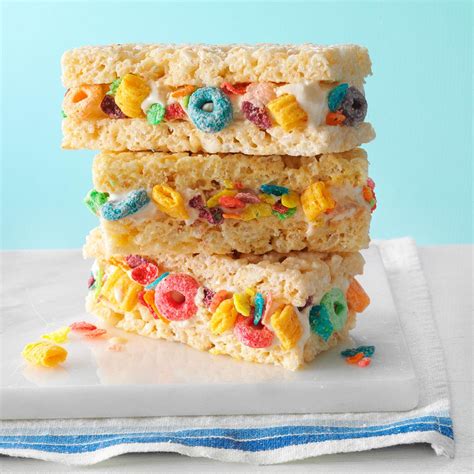 Cereal & Milk Ice Cream Sandwiches Recipe | Taste of Home