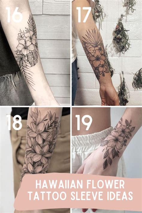 23 Stunning Hawaiian Flower Tattoos + Meaning - tattooglee | Hawaiian ...