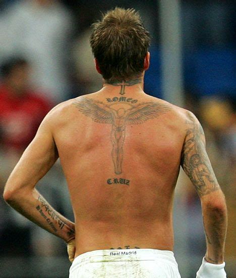 David Beckham's angelic new tattoo | David beckham tattoos, Tattoo ...