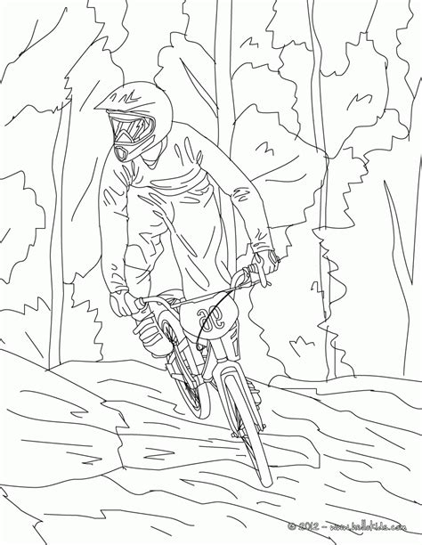 Mountain Bike Coloring Pages - Coloring Home