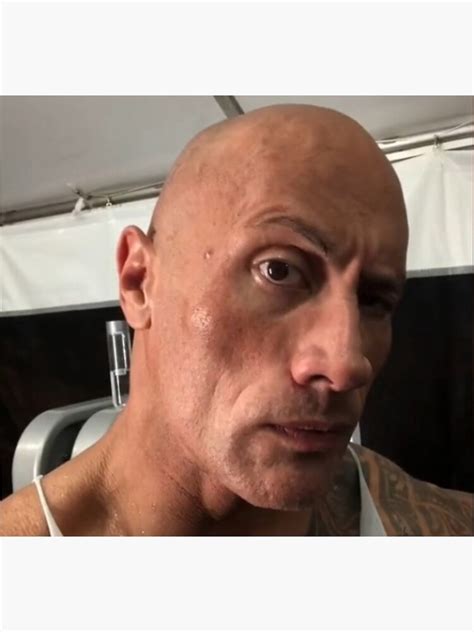 "The rock eyebrow meme" Photographic Print for Sale by kamilesz | Redbubble