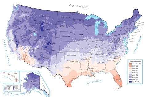 US Temperature Map - GIS Geography