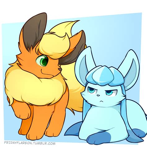 #Flareon #Glaceon | Cute pokemon, Pokemon eeveelutions, Cute pokemon ...