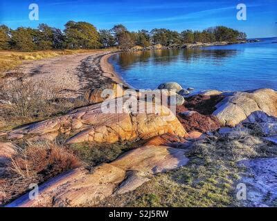 Trouville beach, Sandhamn island, Stockholm archipelago, Sweden ...