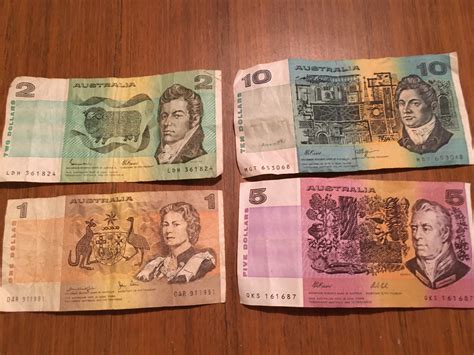 Australian Notes And Coins