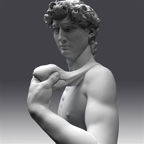 david statue michelangelo 3d obj