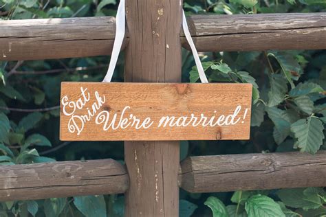 Reception signs; Eat Drink We're married! | Reception signs, Reception ...