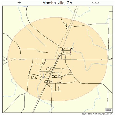 Marshallville Georgia Street Map 1349924